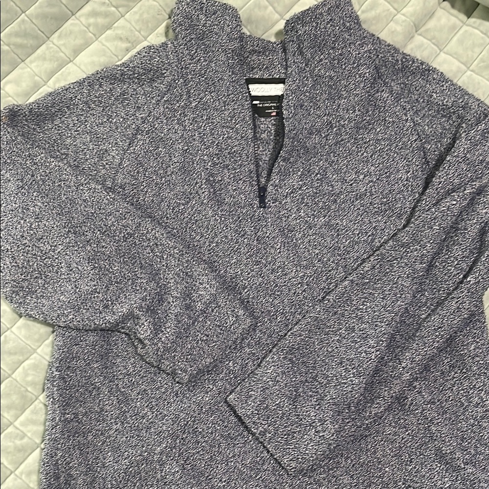 Men's Blue Zip-Up Sweater